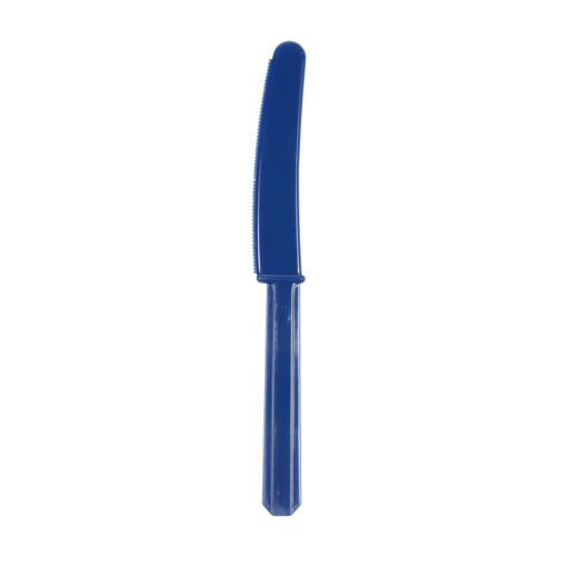 Picture of PLASTIC KNIVES - NAVY FLAG BLU